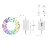 Quotra Wireless ZigBee Smart RGB WW Hue White LED Strip Lights Kit,HUB Required:Hue,Echo Plus.Works with Philips Hue App Remote,Compatible with Alexa,Google Home.Better Than WiFi. 80-inch Starter Kit