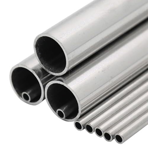 ZUOAHBDT 304 Stainless Steel Tube, 304 Stainless Steel Seamless Capillary Tube 500mm Industrial Hollow Pipe Multiple Sizes(Od 21mm Id 17mm)