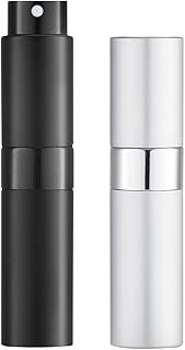 2 Pcs Atomizer Perfume Spray Bottle for Travel Empty Refillable Cologne Dispenser Portable Sprayer 10ML