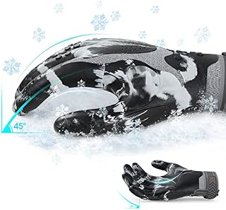 Vgo... 1Pair Winter Mechanic Gloves, Cold Weather Waterproof Light Duty Safety Work Gloves,Cold Storage or Freezer Use,w/3M Thinsulate Lining,Impact & Vibration Reduction(Black,TP1112FL)