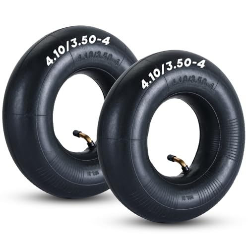 weyleity 2 Pack 4.10/3.50-4 Inner Tube with TR-87 Bent Valve Stem