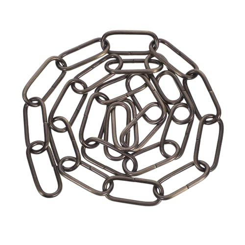 SHINEOFI 1m Cadena De Hierro Gruesa Para Lámparas De Longitud Resistente y Práctica Accesorio Útil Para Colgar Lámparas De Salón y Techo Acabado Bronce Antiguo