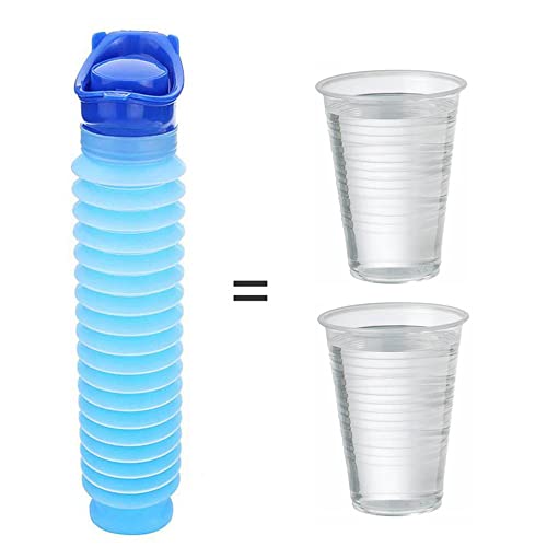 image for DricRoda Set of 2 Portable Travel Urinal, Collapsible Urinals for Men 