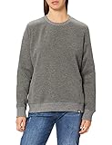 Original y vintage Superdry Vintage Logo EMB Crew Jersey, Rich Charcoal Marl, M para Mujer