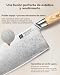 Imagen de XINZUO Profesional 19cm Cuchillo de Cocina Chino Acero Compuesto