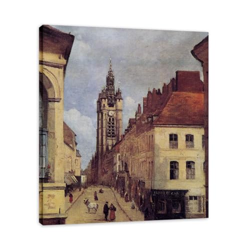 Paysage français vintage Le Beffroi de Douai pour salon élégant