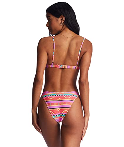 Billabong Baja Rising Coco Bralette Bikini Top Womens Sz S Bright Poppy