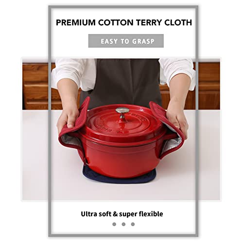 image for joyhalo 4 Pack Pot Holders for Kitchen Heat Resistant Pot Holders Sets