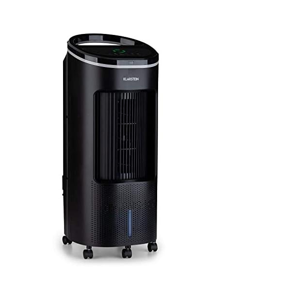 Klarstein IceWind Plus - 4-in-1: Air Cooler, Fan, Humidifier, Air Purifier, Air Throughput: 330 m³ / h, Power Consumption: 65 Watts, NatureWind Function: 4 Speeds, 3 Operating Modes
