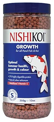 Nishikoi Growth Complete Food for Koi and Pond Fish - Small Pellets - 350g