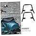 LIOOBO Electric Car Rear Seat Armrest Metal Motorcycle Rear Seat Grab Bars for Scooter Bikes Easy Install Handrail Support