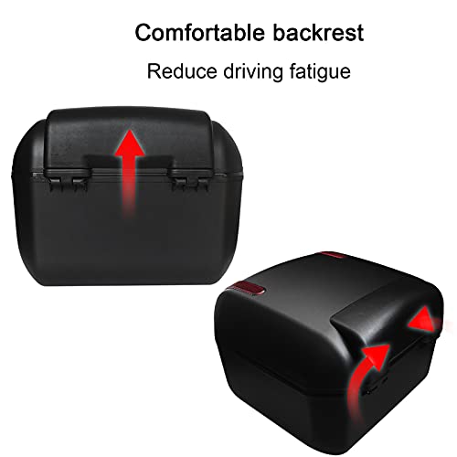 Baúl Superior Rectangular para Moto: Gran Capacidad y Montaje Universal 6