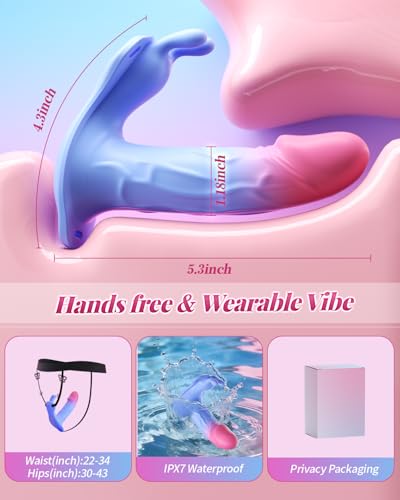 Thrusting Dildo Sex Toy Wearable Panties Vibrator - 4 in 1 Adult Toys Sex Machine with APP Remote Control Women Clit Stimulator G Spot Rabbit Vibrating Massager Wand Female Strap on Couples Games - Image 7