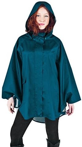 Rain Jacket for Women - Lightweight Poncho - Waterproof Raincoat