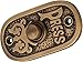 STALLION HARDWARE Antique Brass Bell Push Button - Vintage Doorbell Switch for Classic Entryways, Easy DIY Installation, Durable Solid Brass Design for Timeless Charm - Perfect for Heritage Homes