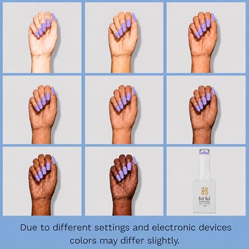 Image of Bolt Bee Soft Lavender Lilca Color Gel Nail Polish Soak Off UV Gel DIY at Home 15ML Manicure Salon Nail Art