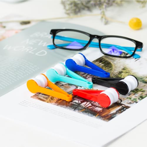 Escova de limpeza para limpeza de lentes de óculos de sol - Mini limpador de óculos de sol de microf