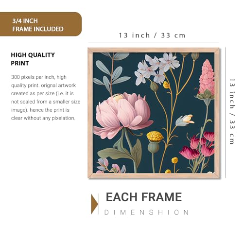 Image of kotart - Paintings wall decoration Wall frames for home decor Set of 2 Multicolo Size - (13x13 inch, D)