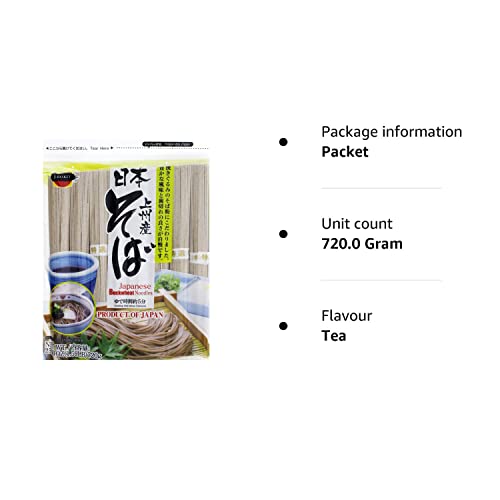 J-Basket Dried Buckwheat Soba Noodles, 25.40 Ounce #TOP1