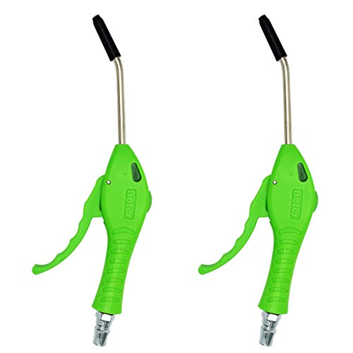 COMOK 2pcs Air Blow Gun Angled Bent Nozzle Pistol Grip for Car Interior