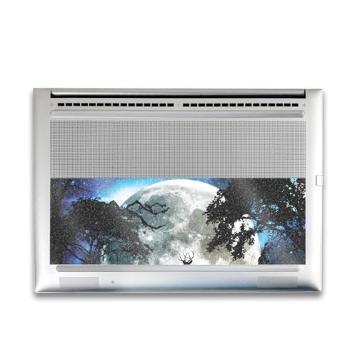 Image of Glossy Glitter Gaming Skin Compatible with HP Envy x360 16 inch (2023) - Moonlight Deer - Premium 3M Vinyl Protective Wrap Decal Cover - Easy to Apply | Crafted in The USA by MightySkins