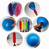 JUFANGFIN 6-Inch Pilates Exercise Ball for Yoga, Barre, Fitness & Physical Therapy Mini Squishy Balance Ball for Home Workouts Includes Pump for Easy Inflation(Black) — image 2
