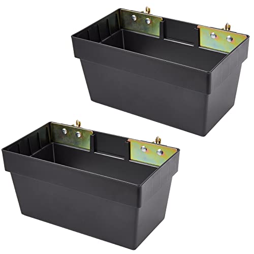 ERFEI 2 Pack E-Track Storage Bin for E-Track System E Track Accessories Storage Box for Trucks Easily Organizer Basket for Enclosed Trailer