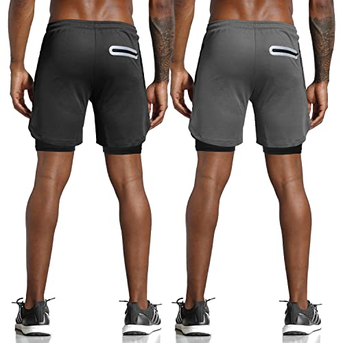 Image of IVAAN Black Polyester Shorts for Running- Regular, Gym