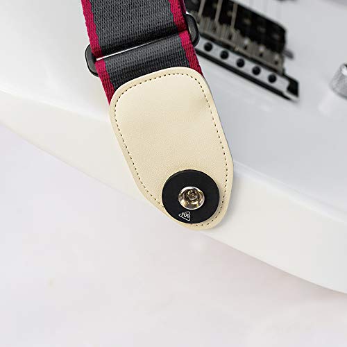 SB Guitr Strp Blocks Locks Rubber Wsher Guitr acessórios 4pcs