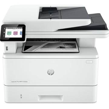 HP LaserJet Pro MFP 4102dw 2Z622F, Stampante Multifunzione A4, Stampa Fronte e Retro Automatico in b/n, 42 ppm, USB Host, Wi-Fi, Ethernet, ADF, HP Smart, Bianca
