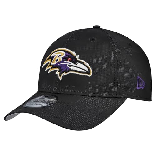 New Era Men's Black Baltimore Ravens Tonal Camo 39THIRTY Stretch Fit Hat