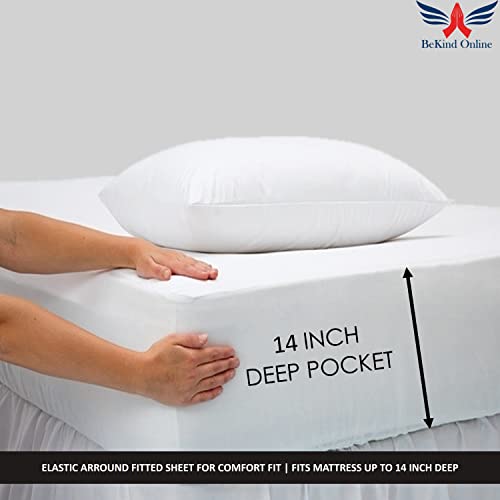 Soft & Rich Luxurious 800-Thread-Count Italian Finish Pure 100% Egyptian Long Staple Cotton 4-Piece |California King| Bed Sheets, Fits Mattress Up To 14" Inch Deep Pocket Sheet Set +Mediterranean Blue #TOP2