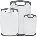 ST 428501 BPA Free Cutting Boards with Rubberized Grips and Juice Grooves, 3 Pack