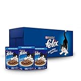 Purina Felix Adulto Todos los Tamaños Sabor Pescado Blanco 24pack de 85g