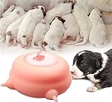 Material de silicona seguro: el comedero de leche para cachorros está hecho de material de silicona para alimentos, que es seguro de succionar, fácil de limpiar, resistente a altas temperaturas y duradero, y la silicona es suave y elástica, lo que hace que los cachorros de mascotas se sientan cómodos mientras succionan.