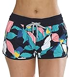 SURF CUZ Women's Prisma Board Short - Quick Dry Fabric Women Swim Shorts for Beach or Swim (8, Multi