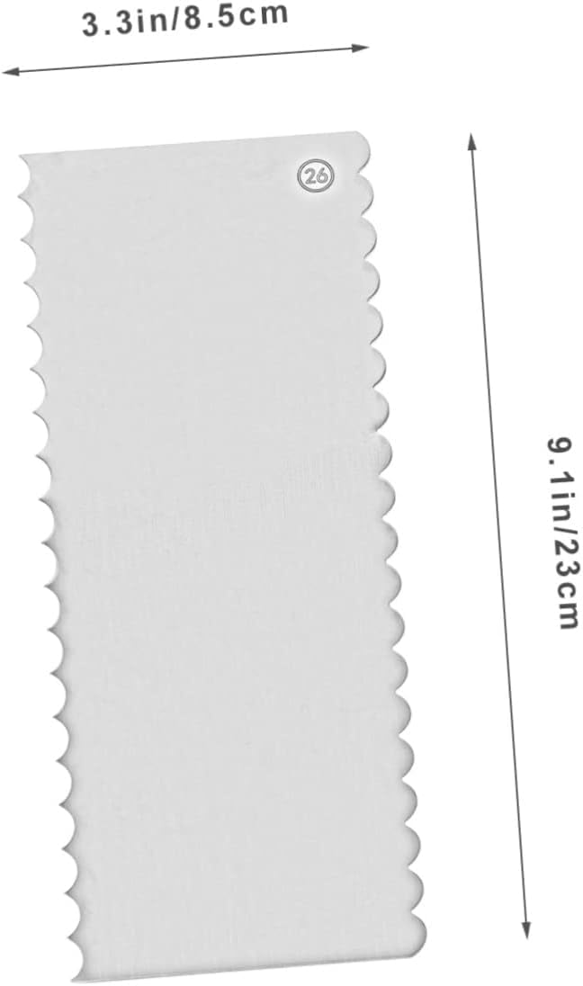 10 raspadores para pasteles, para hornear, peine, glaseado, decoración de pasteles, crema glaseado, decoración de metal, espátula de azúcar, suministros decorativos, acero inoxidable