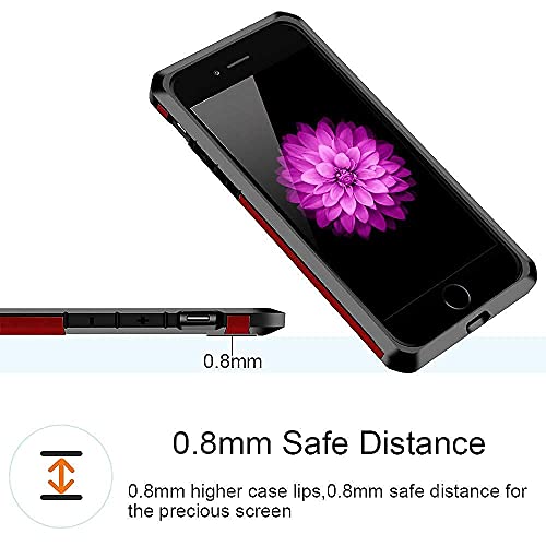 Impactstrong Iphone 7/8 Case, Heavy Duty Dual Layer Protection Cover Heavy Duty Case For Iphone 7/8 (Red) #TOP6
