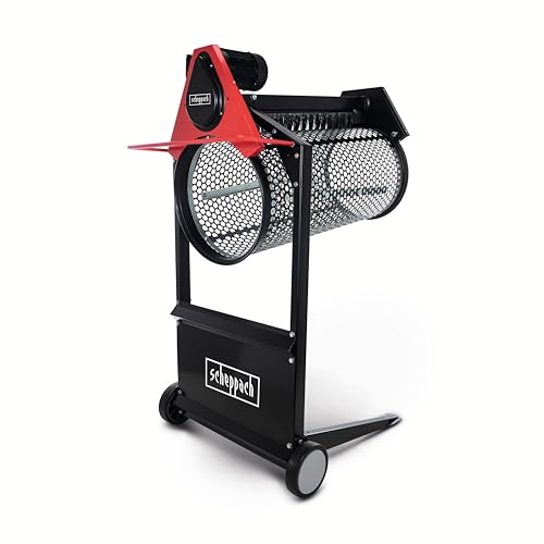 Scheppach Tamis Rotatif RS400 | 360W | Longueur du Tambour: 900mm - Ø400mm | Vitesse de Rotation : 42 Min-1 | Débit de matériau : 3m³/h | Angle...