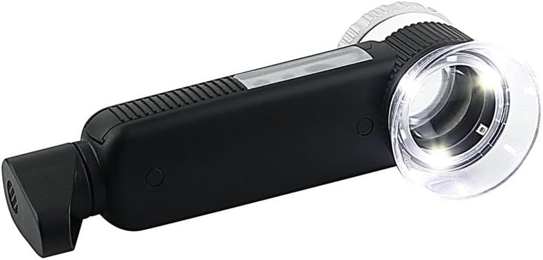 Handheld Magnifying Glass Rotating Lens for Jade and Currency Verification