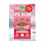 Open Farm, Epic Blend High Protein Dry Dog Food, Probiotic Coated & Bone Broth Infused Kibble with Air Dried Meat & Organs, Minimally Processed & Nutrient Dense, Beef & Superfood Recipe, 18lb Bag
