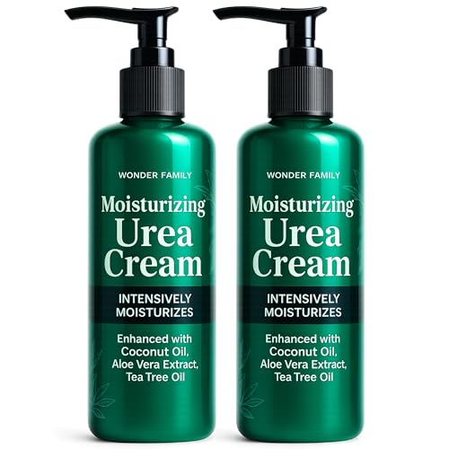 40% Urea Cream for Feet with 2% Salicylic Acid Aloe Tea Tree Oil for Skin - Athletes Foot Cream Extra Strength - Dry Hand Cream for Dry Cracked Hands - Urea Cream 40 Percent, 2 Pack
