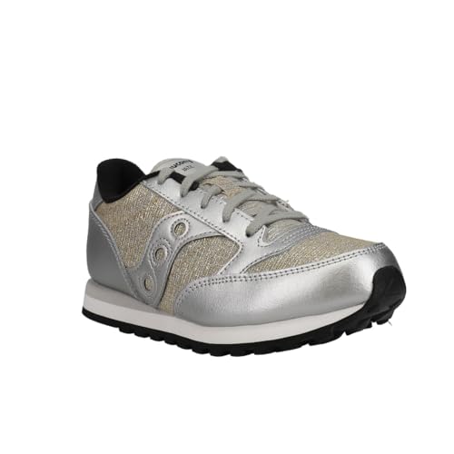 Saucony Kids Girls Jazz Original Glitter Lace Up Sneakers Shoes Casual - Silver2