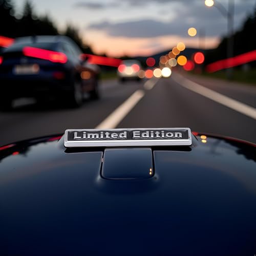 Image of Black Limited Edition Logo Metal Emblem Badge Decal Sticker Metal Bumper Stickers, Decals and Magnets Car Rear Trunk Sticker Limited Badge,Emblems