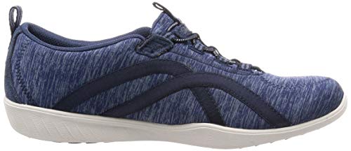 Skechers Skechers Women's Slip On Trainers, Blue Gray Mesh White Trim NVY, 6 Women's