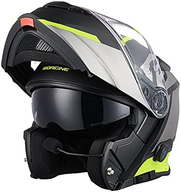 ORIGINE Motorradhelm Bluetooth Klapphelm Integralhelm ECE Mit Doppelvisier