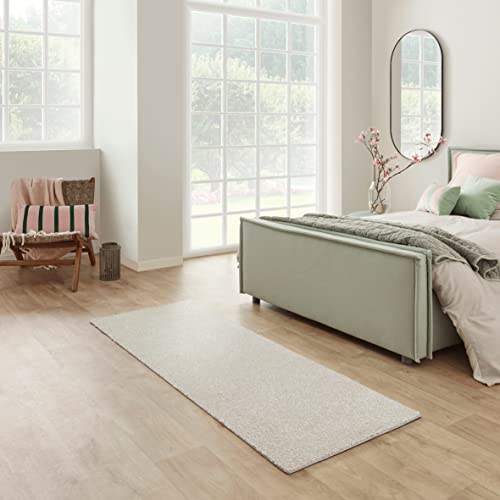 Carpet Studio Santa Fe Teppich Läufer Crème, Läufer Flur 67x180cm, Kurzflor Teppiche,...