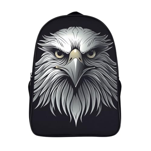 Mochila escolar Eagle con estampado impermeable de lienzo poliéster para estudiantes 40x28cm