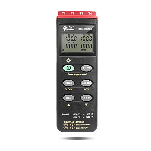 Four Channels Thermocouple Thermometer support K Type , 2.2