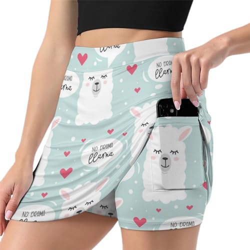 Jupe de tennis Alpaga Mignon mini jupe athlétique au design fluide et léger